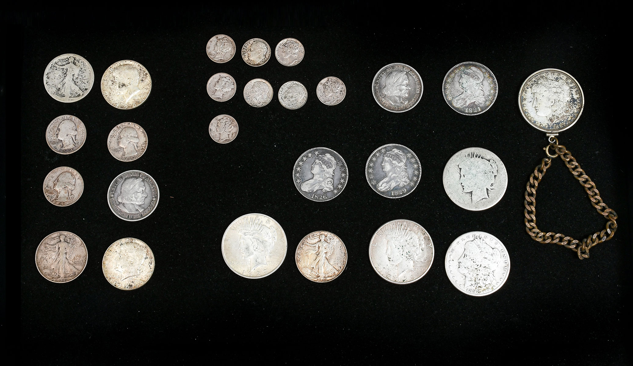 Appraisal: UNITED STATES SILVER COIN COLLECTION Comprising - Roosevelt Mercury dimes