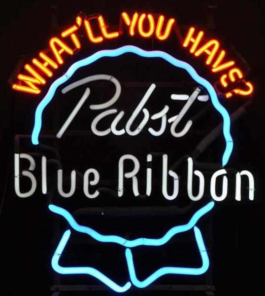 Appraisal: Pabst Blue Ribbon Neon Sign Description s Pabst Brewing Company