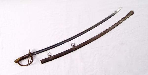 Appraisal: IDENTIFIED CIVIL WAR C ROBY CAVALRY SWORD Nice crisp markings