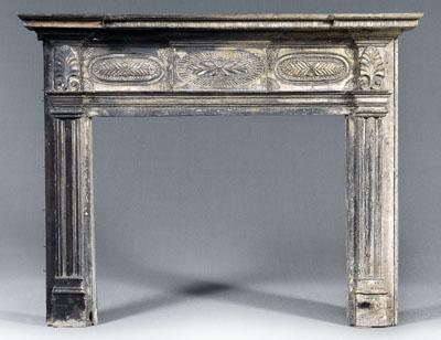 Appraisal: Very fine Federal Southern mantle surround elaborate stepped cornice quarter