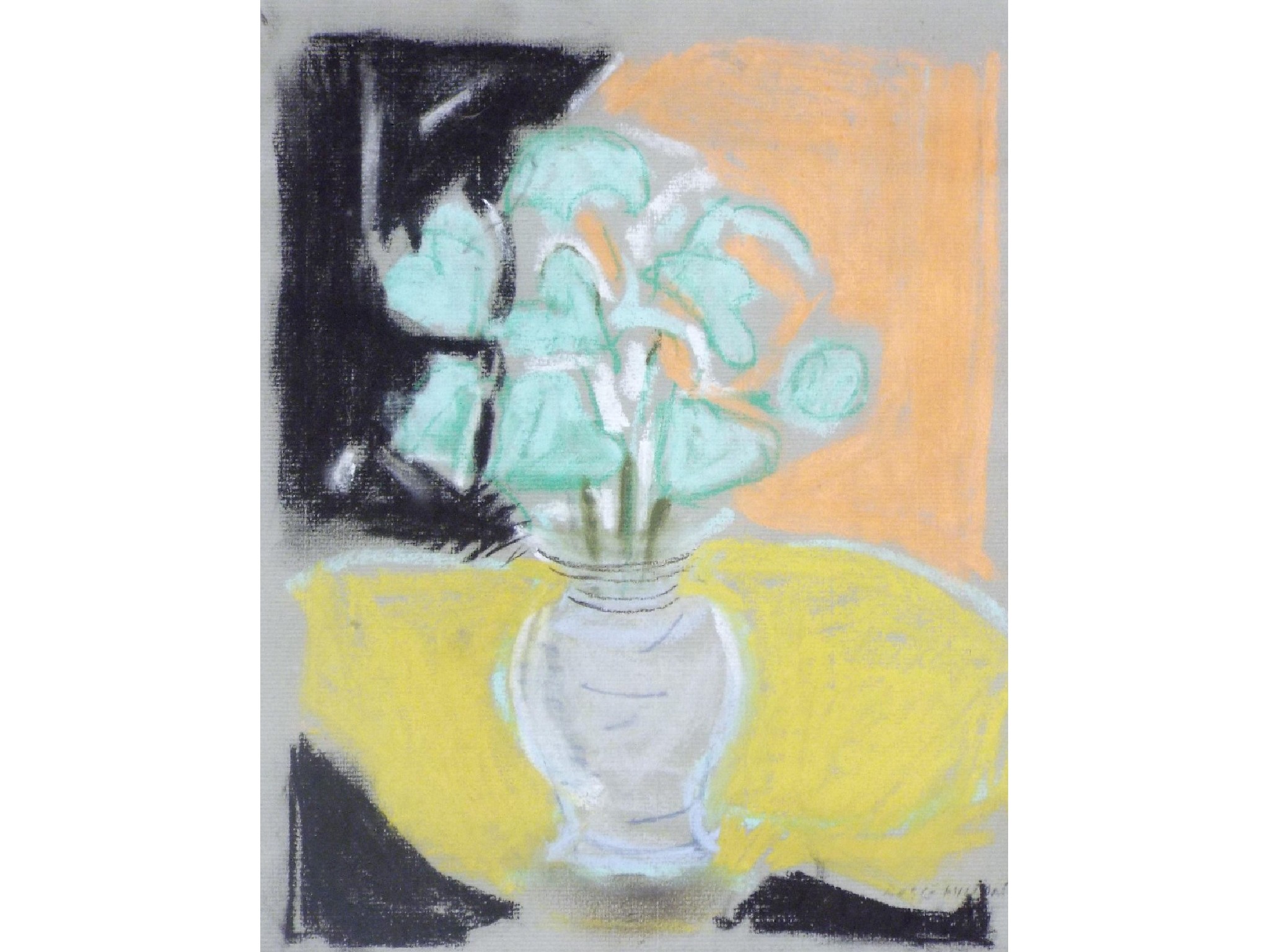 Appraisal: Rose Hilton born - still life of flowers in a