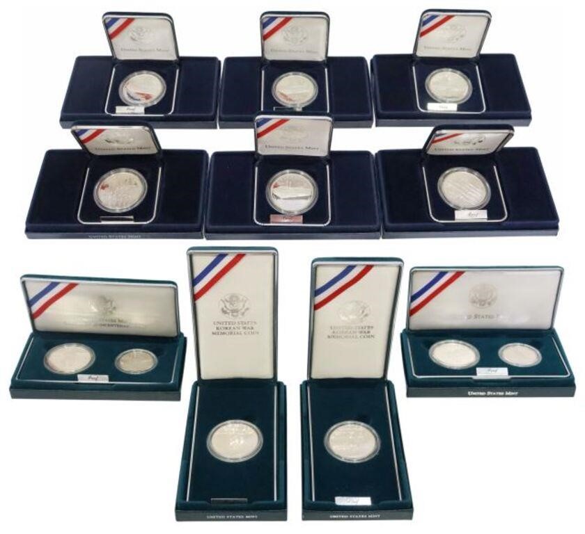 Appraisal: lot of U S Mint packaged proof Commemorative silver dollars