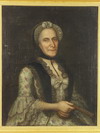 Appraisal: OOC- Portrait of elderly French Aristocratic woman in a fancy