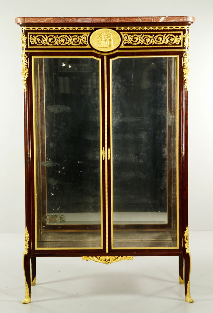 Appraisal: A - th C Vitrine th century vitrine mahogany with