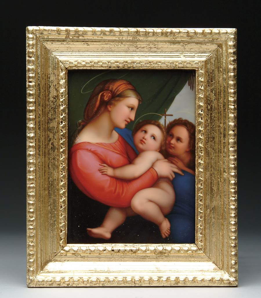 Appraisal: PORCELAIN PLAQUE Outstanding porcelain plaque attributed to KPM has beautifully