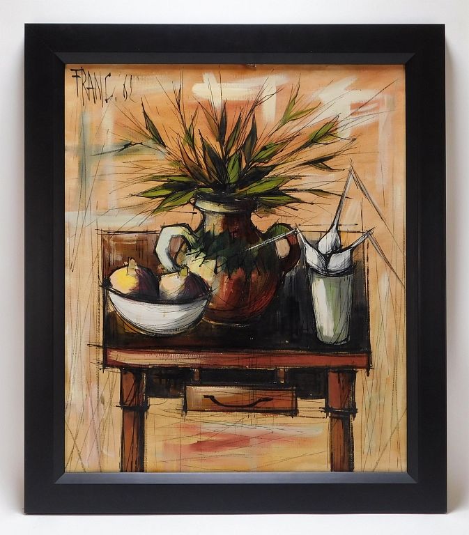 Appraisal: Francois Franc Modernist Still Life Painting Francois Franc France -