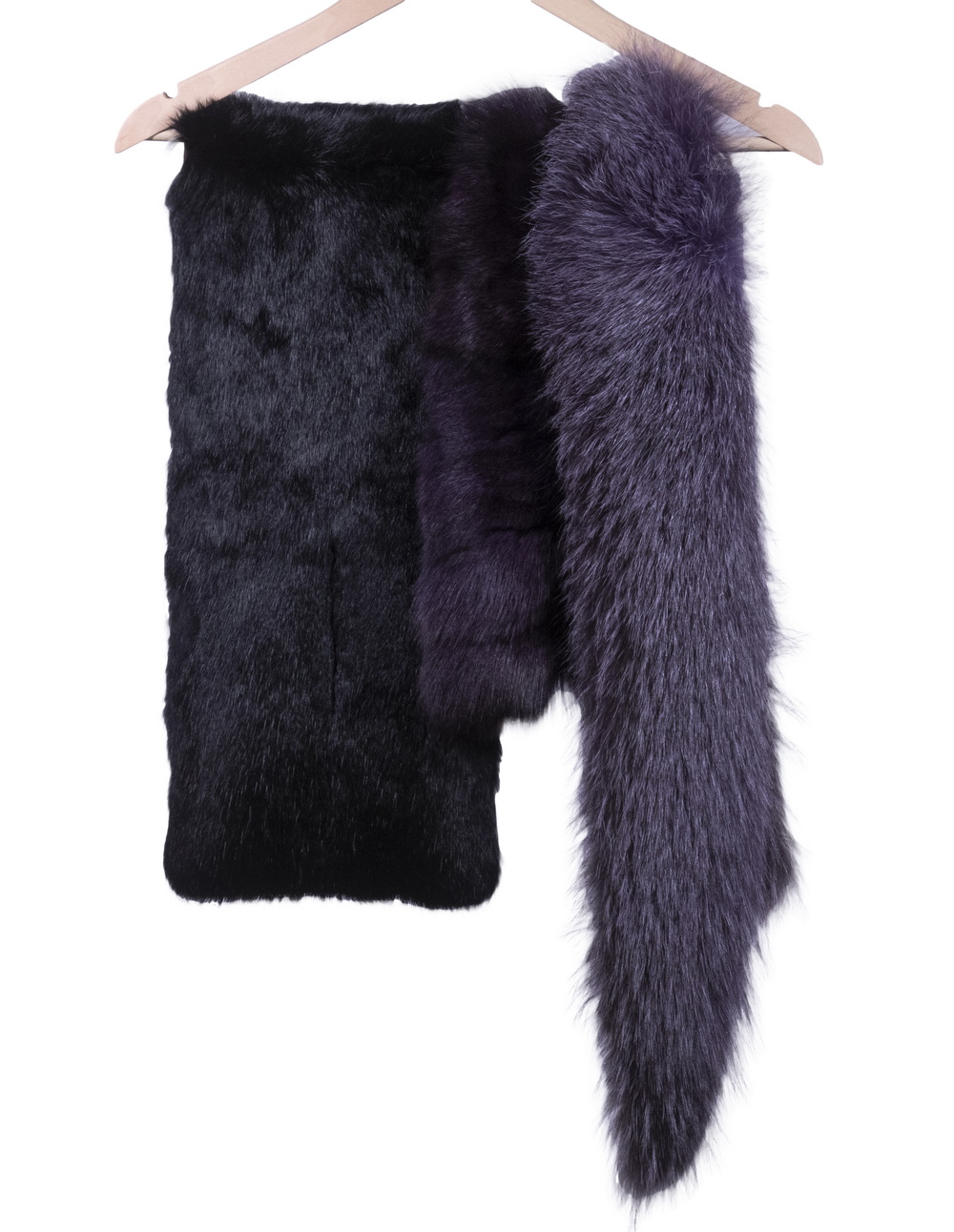 Appraisal: FUR COLLARS Including Anna de Goldin purple fur collar with