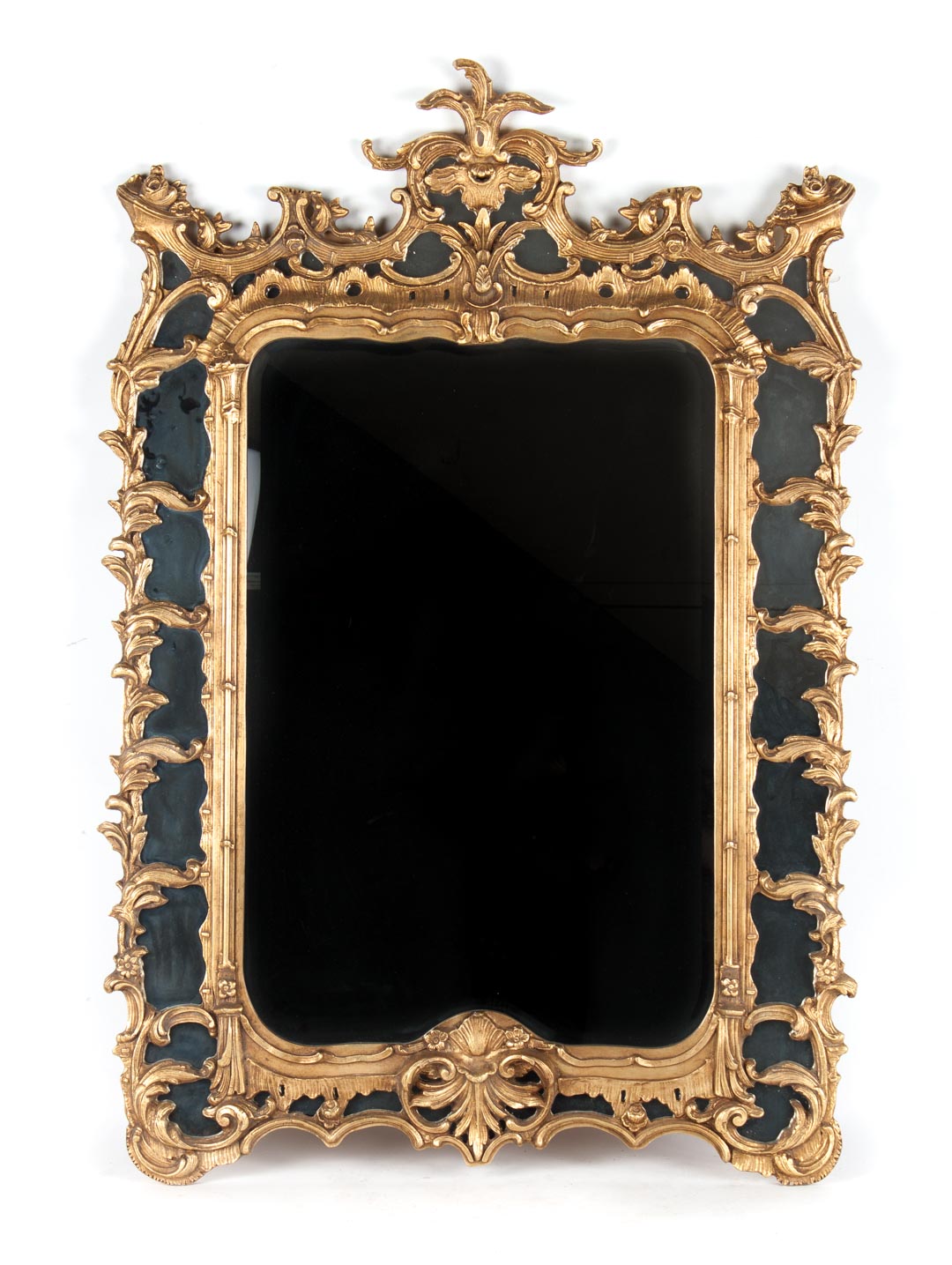 Appraisal: Louis XVI style giltwood mirror with mirrored panel border in