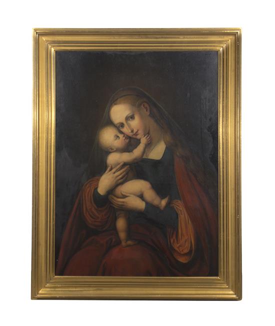 Appraisal: Sale Lot Artist Unknown Continental th th Century Madonna and