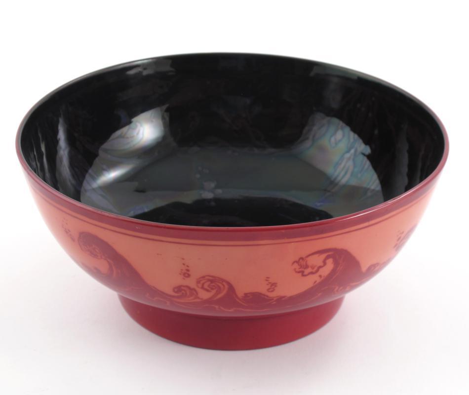 Appraisal: A Bernard Moore footed bowl