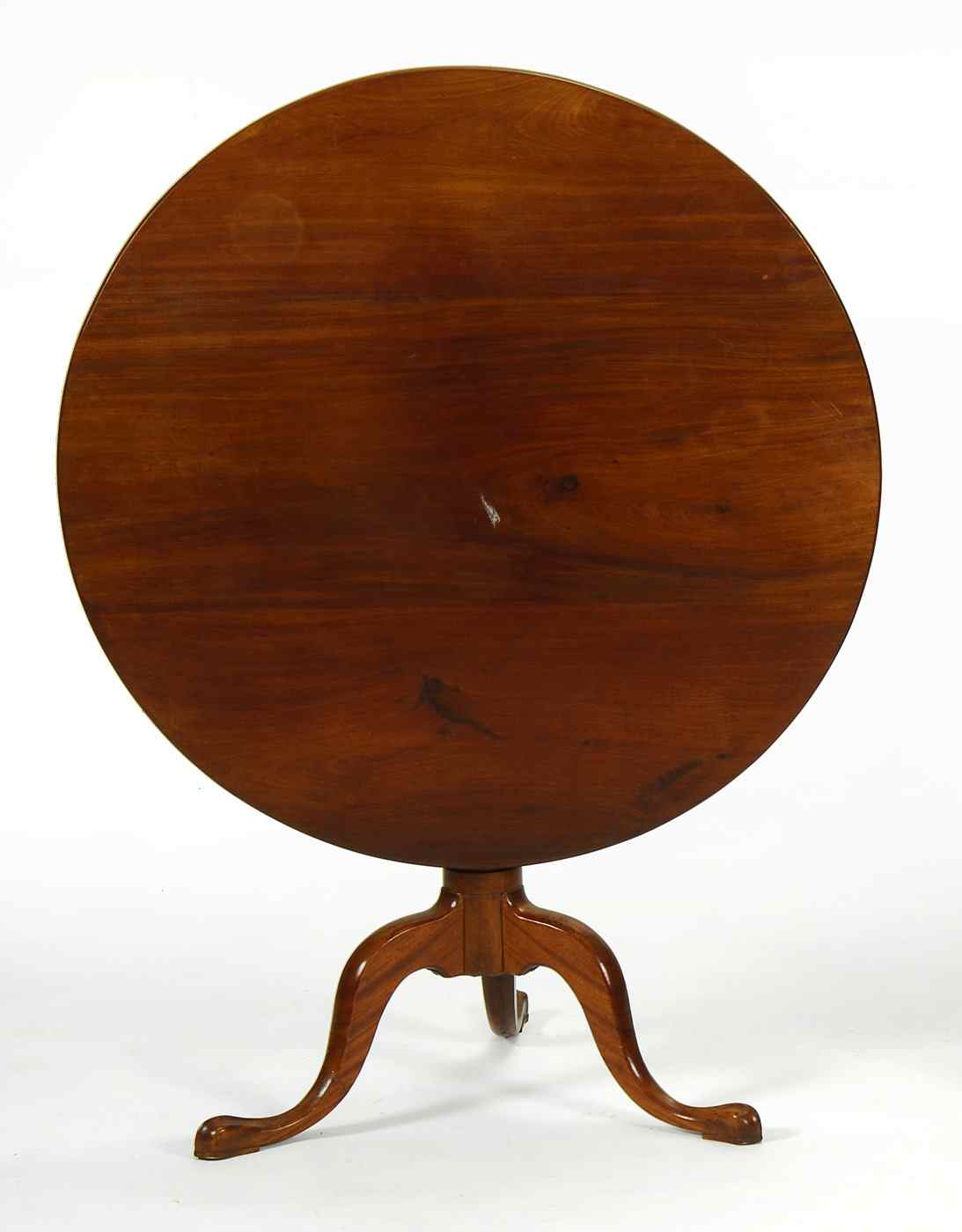 Appraisal: ANTIQUE AMERICAN QUEEN ANNE TIP-TOP TEA TABLE th CenturyIn mahogany