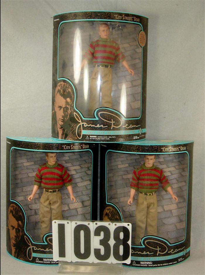 Appraisal: Lot of James Dean Dolls all mint in original boxes