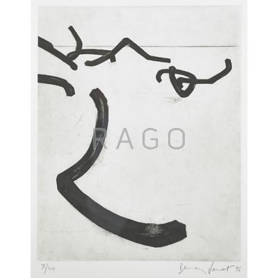 Appraisal: Bernar Venet French b Random Combination of Indeterminate Lines Aquatint