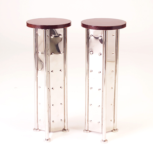 Appraisal: Two Philippe Starck drink stands from The Royalton Hotel fewer