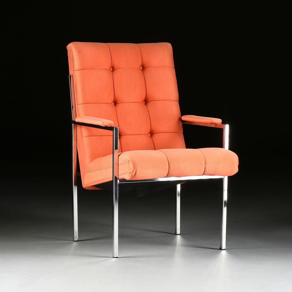 Appraisal: after MILO BAUGHMAN American - A MID-CENTURY TUFTED UPHOLSTERY AND