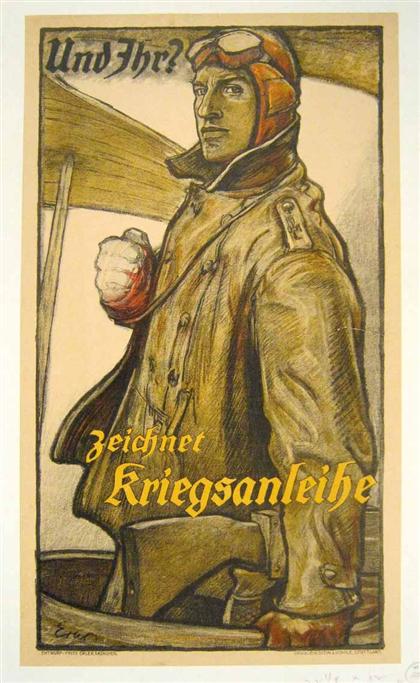 Appraisal: piece Color Lithographic Poster Erler Fritz Und Ihr Stuttgart Eckstein