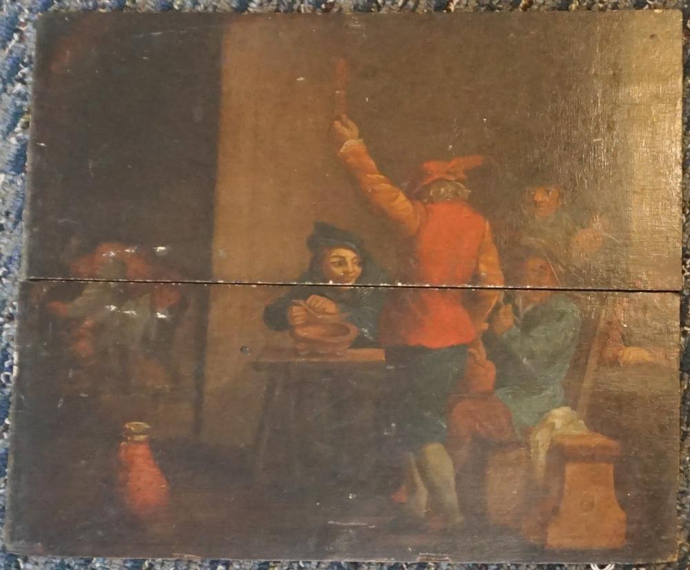 Appraisal: DUTCH SCHOOL TH- TH CENTURY TAVERN SCENE OIL ON PANEL