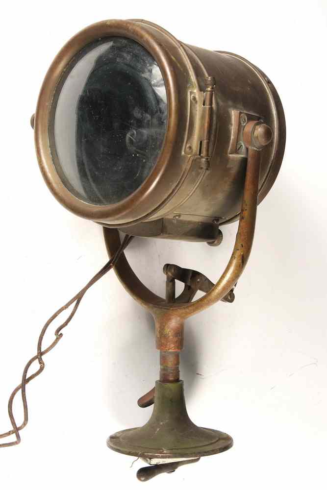 Appraisal: US NAVY WWII SEARCHLIGHT KENNEDY PT BOAT - Solid Bronze