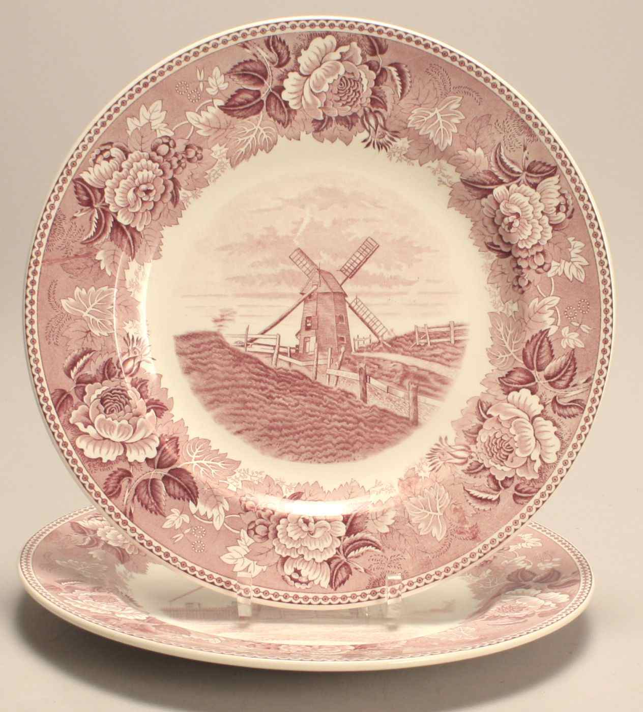 Appraisal: TWO WEDGWOOD PLATES th CenturyThe Old Mill'' and ''The Old