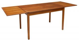 Appraisal: DANISH MID-CENTURY MODERN TEAKWOOD DRAW LEAF TABLE Danish mid-century modern