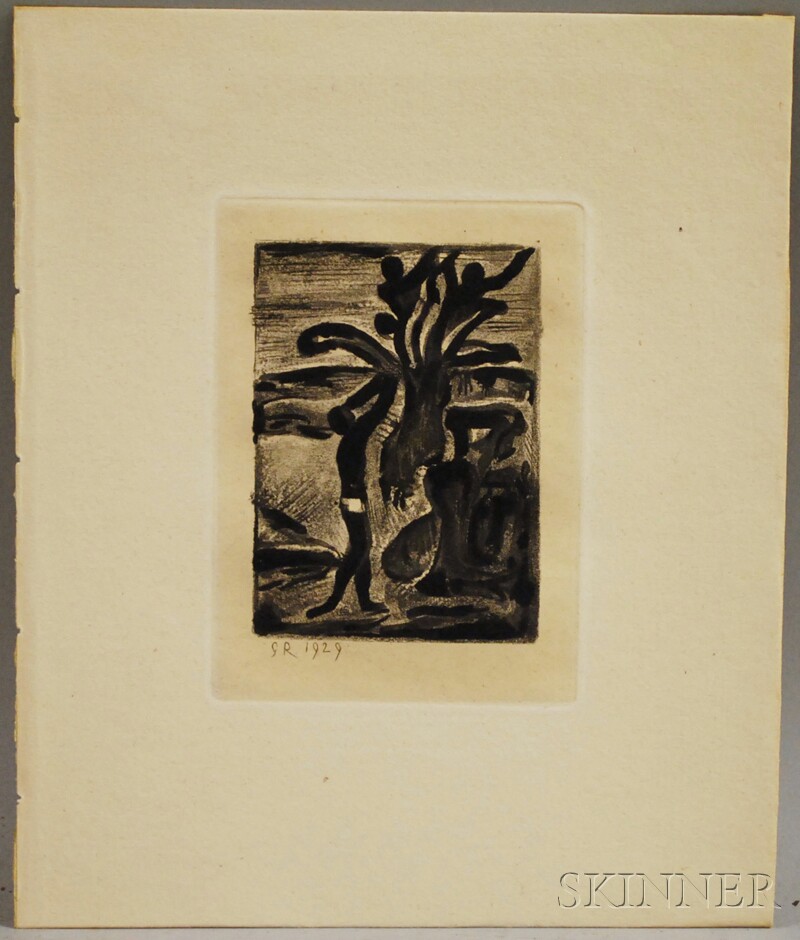 Appraisal: Georges Rouault French - Plate from Reincarnation de P re