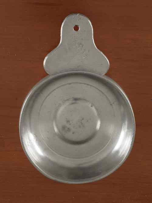 Appraisal: Newport Rhode Island pewter porringer ca bearing the touch of