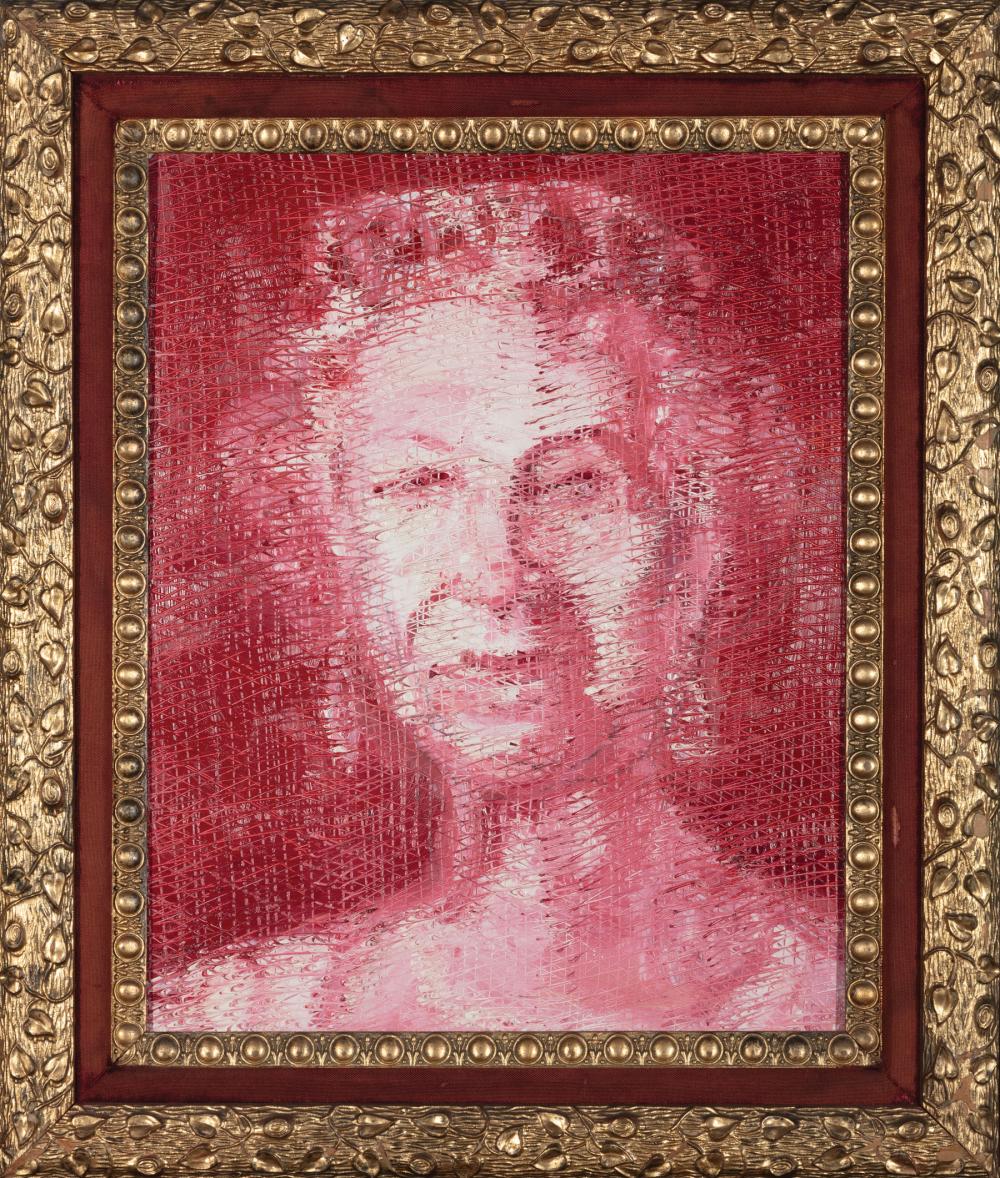 Appraisal: Hunt Slonem American Louisiana b HRH Queen Elizabeth oil on