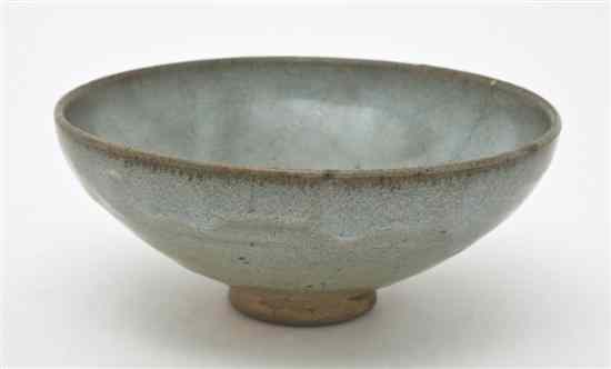 Appraisal: A Jun Ware 'Bubble' Bowl of typical form with green