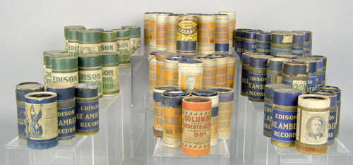 Appraisal: Seventy Edison cylinder rolls