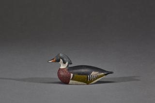 Appraisal: Miniature Wood Duck Joseph W Lincoln Miniature Wood DuckJoseph W