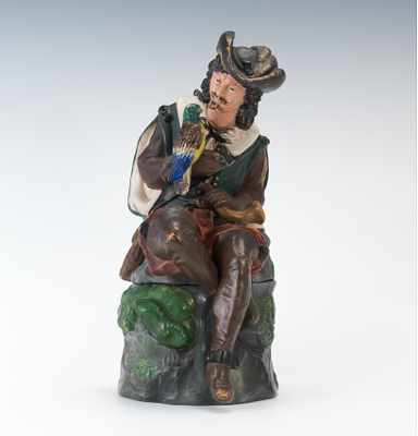 Appraisal: A Large Bernard Bloch Full Figural Tobacco Jar of a