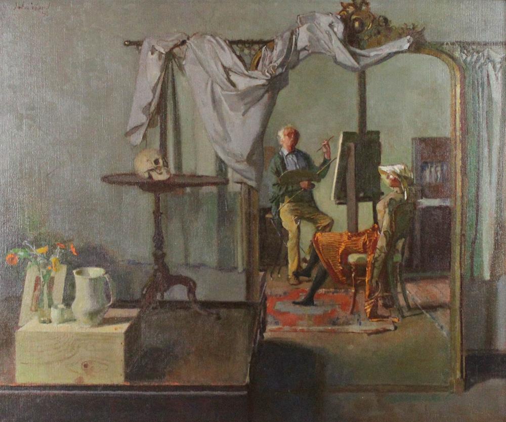 Appraisal: JOHN STANTON WARD BRITISH - SELF PORTRAIT WITH LAY FIGURE