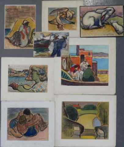 Appraisal: CONSTANTINE George Works - Pastels W C's Pastel of bathers