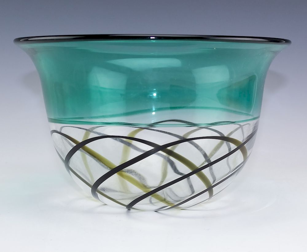 Appraisal: Pierpaolo Seguso Murano Italian LE Art Glass Bowl Singed art