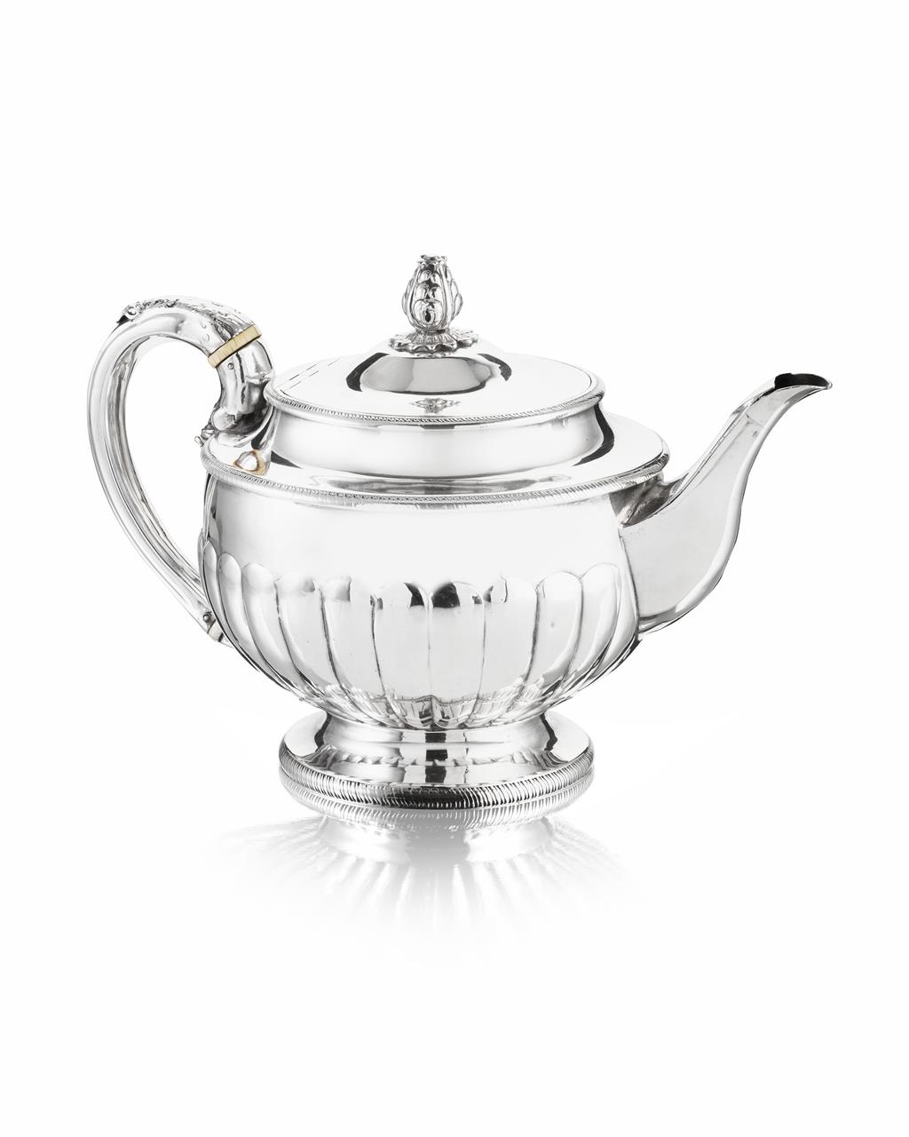 Appraisal: A George III teapot Peter and William Bateman London of