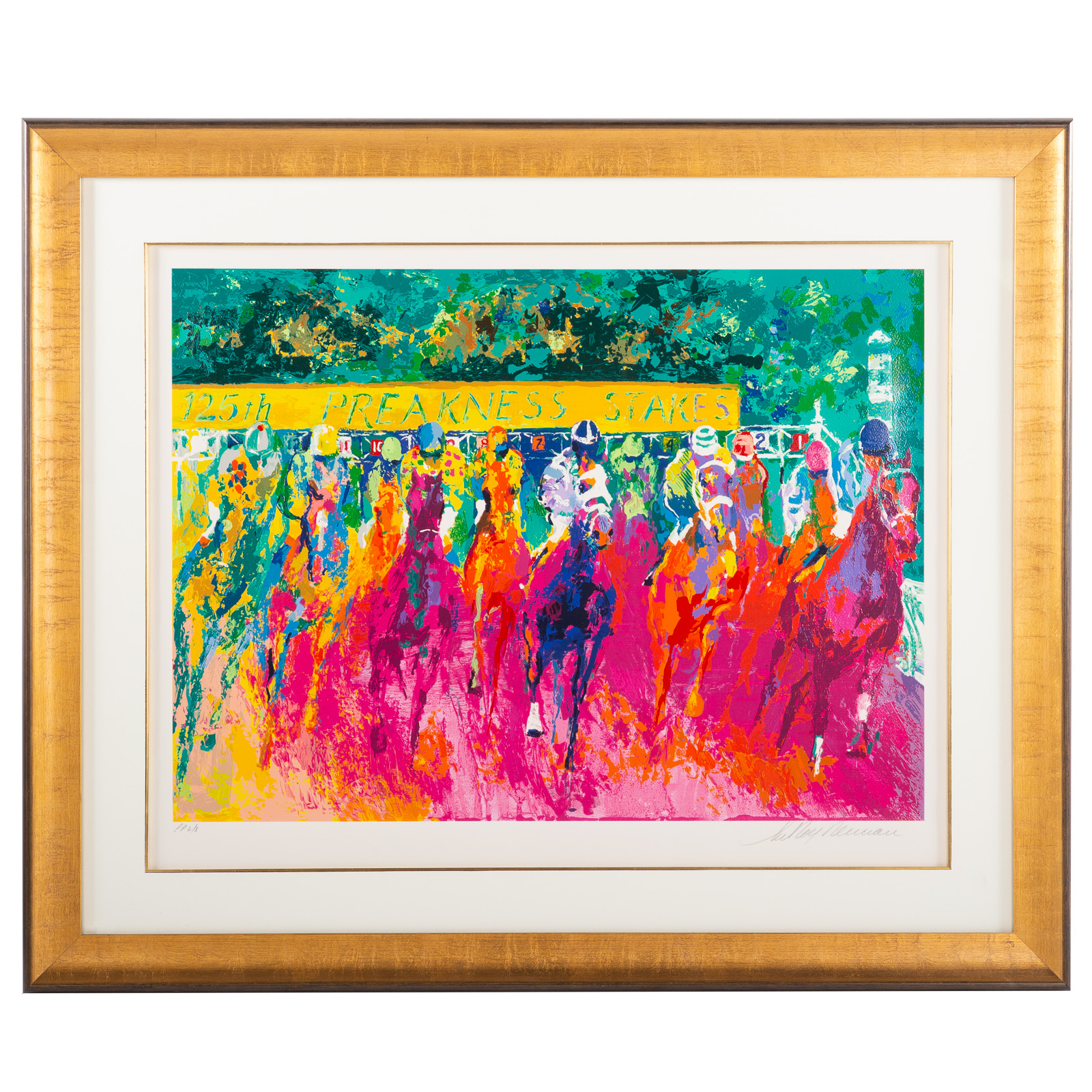 Appraisal: LEROY NEIMAN TH PREAKNESS STAKES SERIGRAPH American - Serigraph in