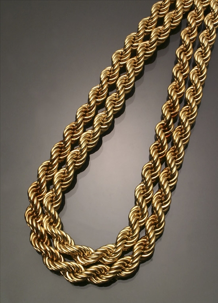 Appraisal: Opera Length -Karat Yellow-Gold Twisted Rope Necklace Weight dwt Length