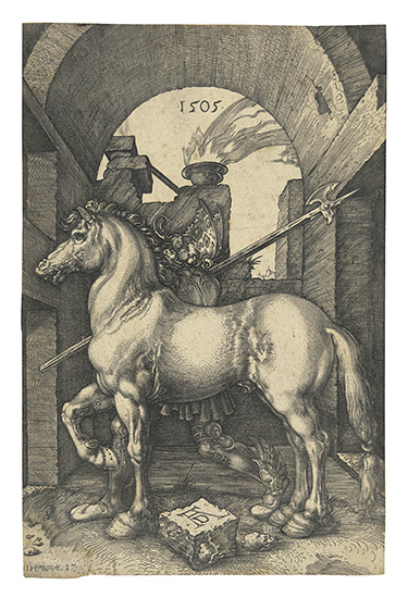 Appraisal: JOHANNES WIERICX after D rer The Small Horse Engraving circa