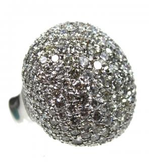 Appraisal: Karat Carat Diamond Pave Dome Ring Karat Large Pave set