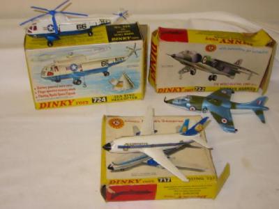 Appraisal: Hawker Harrier Boeing and Sea King Helicopter two boxes AF