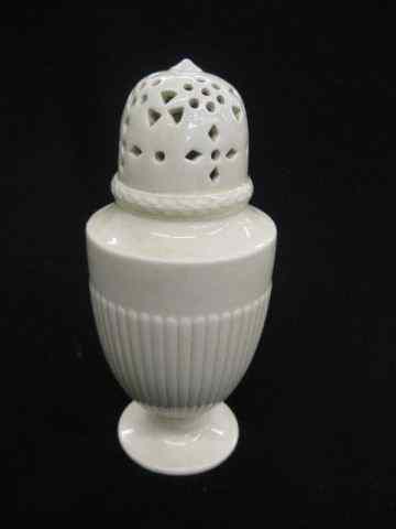 Appraisal: Wedgwood Etruria Creamware Muffineeror sugar shaker ribbed body '' excellent