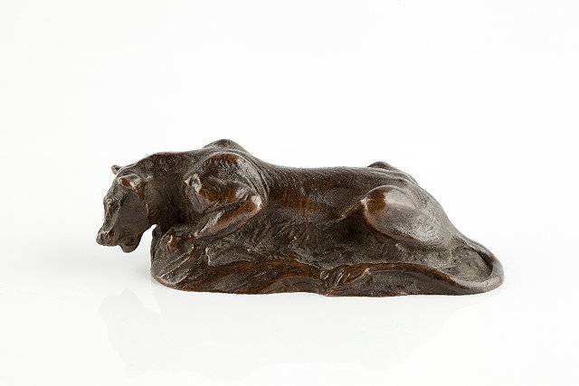 Appraisal: Tiffany Studios of New York'Lioness' paperweightstamped 'Tiffany Studios New York'