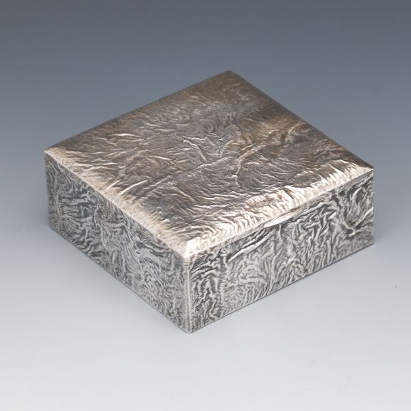 Appraisal: RARE FINNISH SILVER JEWELERY BOX DATED x x Square Finnish