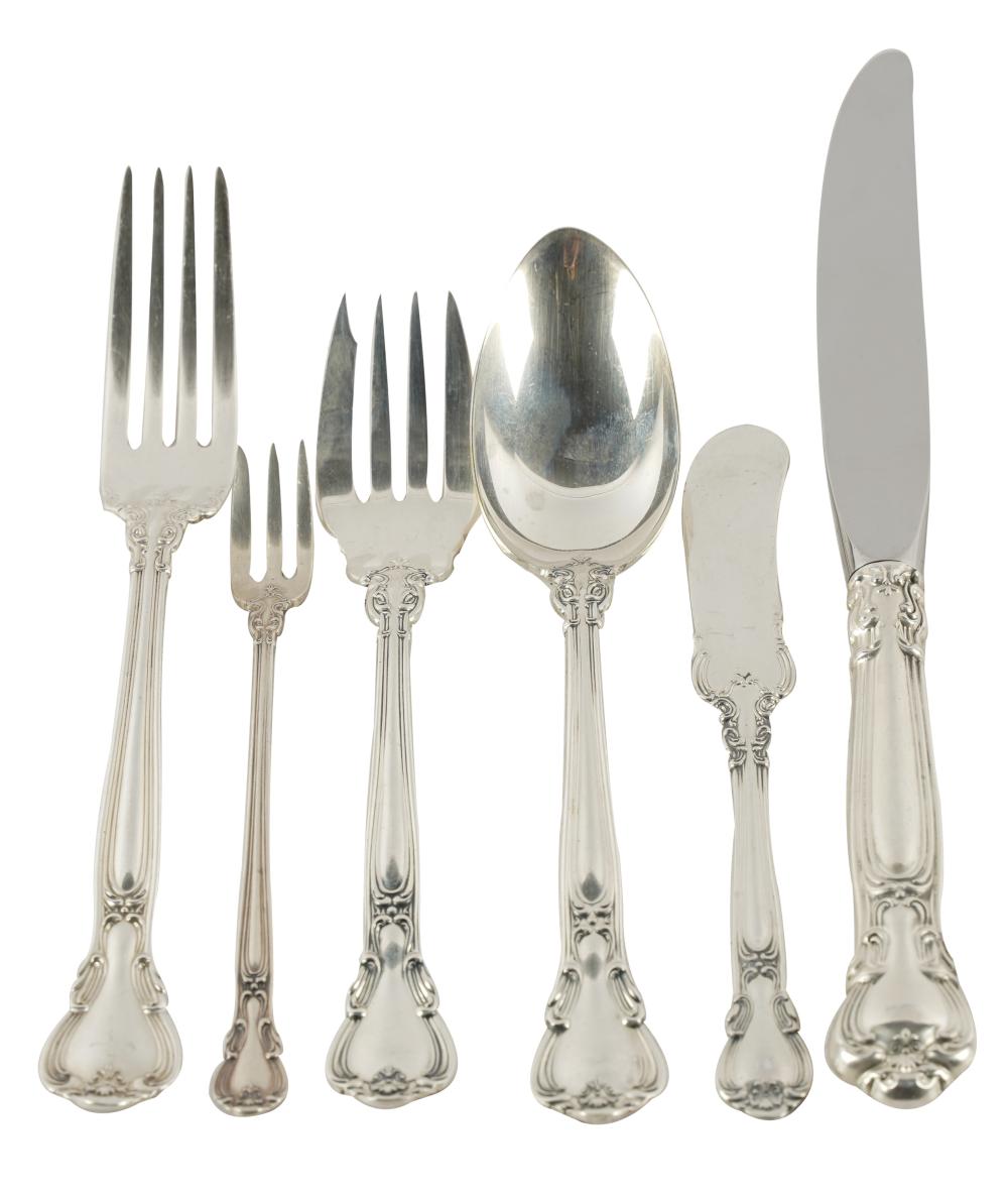 Appraisal: GORHAM CHANTILLY STERLING FLATWARE SERVICEmarked Gorham Sterling comprising dinner forks