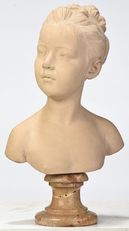 Appraisal: After Jean-Antoine Houdon French - Portrait Bust of Louise Brongniart