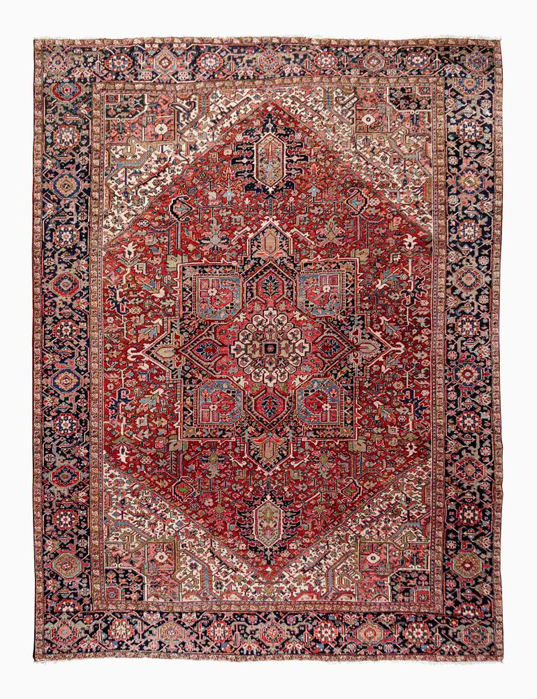 Appraisal: A Heriz Wool Rug A Heriz Wool Rug Circa feet