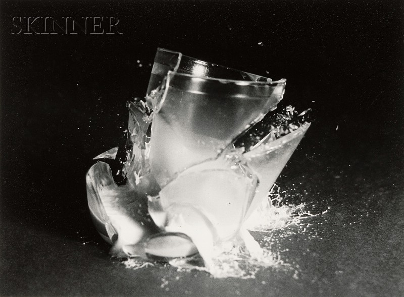 Appraisal: Harold Eugene Edgerton American - Broken Glass of Milk Signed