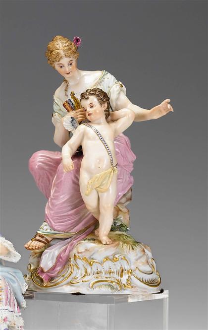 Appraisal: Meissen porcelain figure group of Venus and Cupid late th