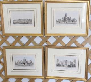 Appraisal: Set of eleven stone lithographs Centennial Portfolio Views of Principal