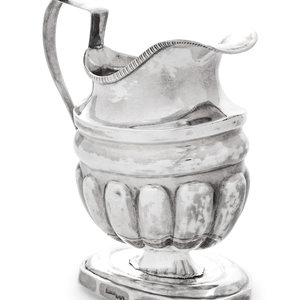 Appraisal: An American Silver Creamer Joseph Lownes Philadelphia PA Circa having